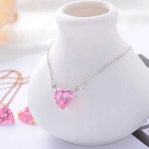Pink Heart Necklace
